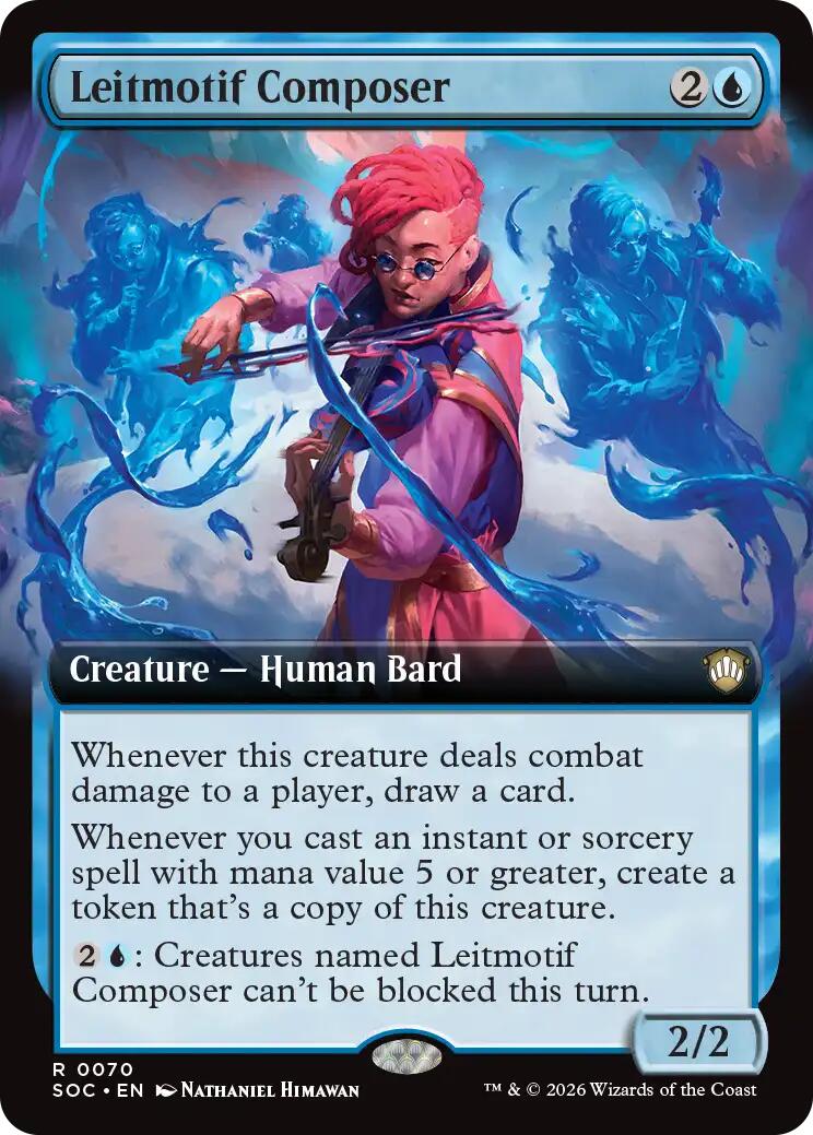 Leitmotif Composer (Extended Art) [Secrets of Strixhaven Commander] | Chromatic Games