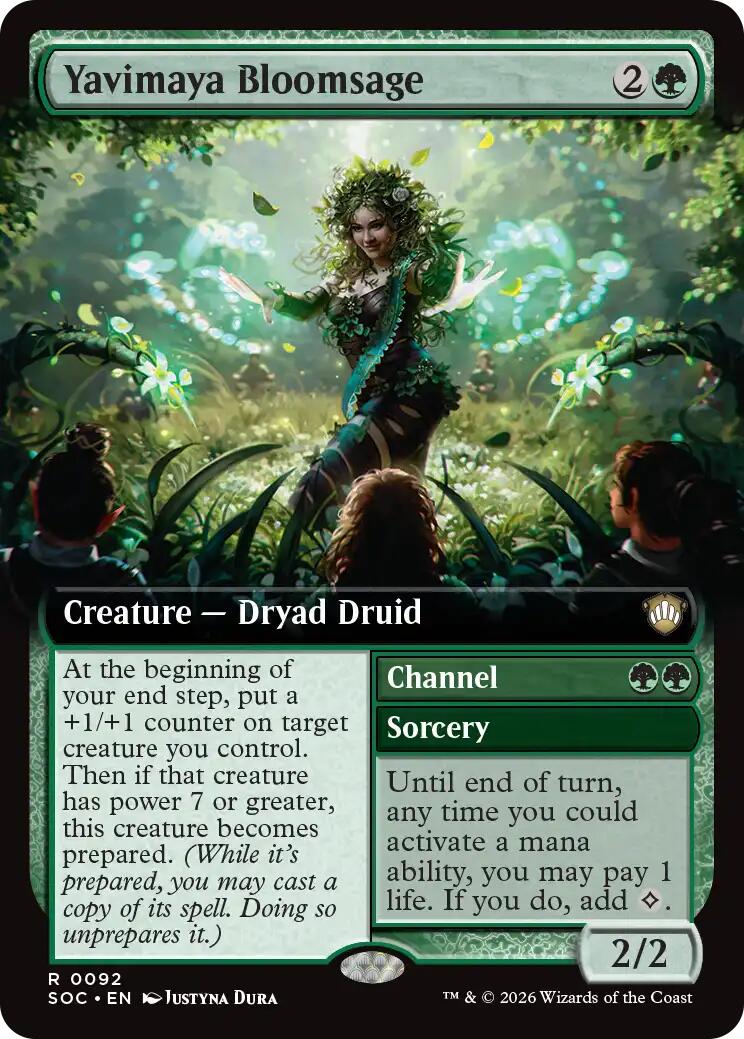 Yavimaya Bloomsage (Extended Art) [Secrets of Strixhaven Commander] | Chromatic Games