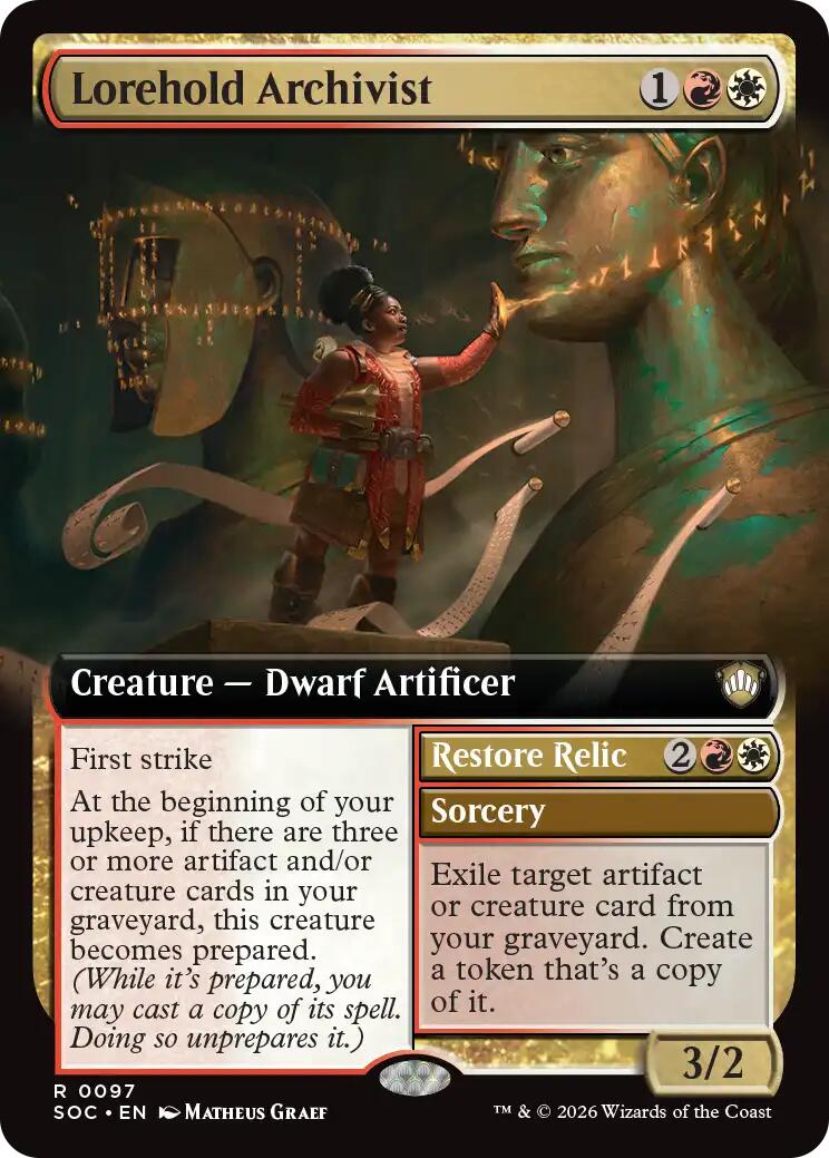 Lorehold Archivist (Extended Art) [Secrets of Strixhaven Commander] | Chromatic Games