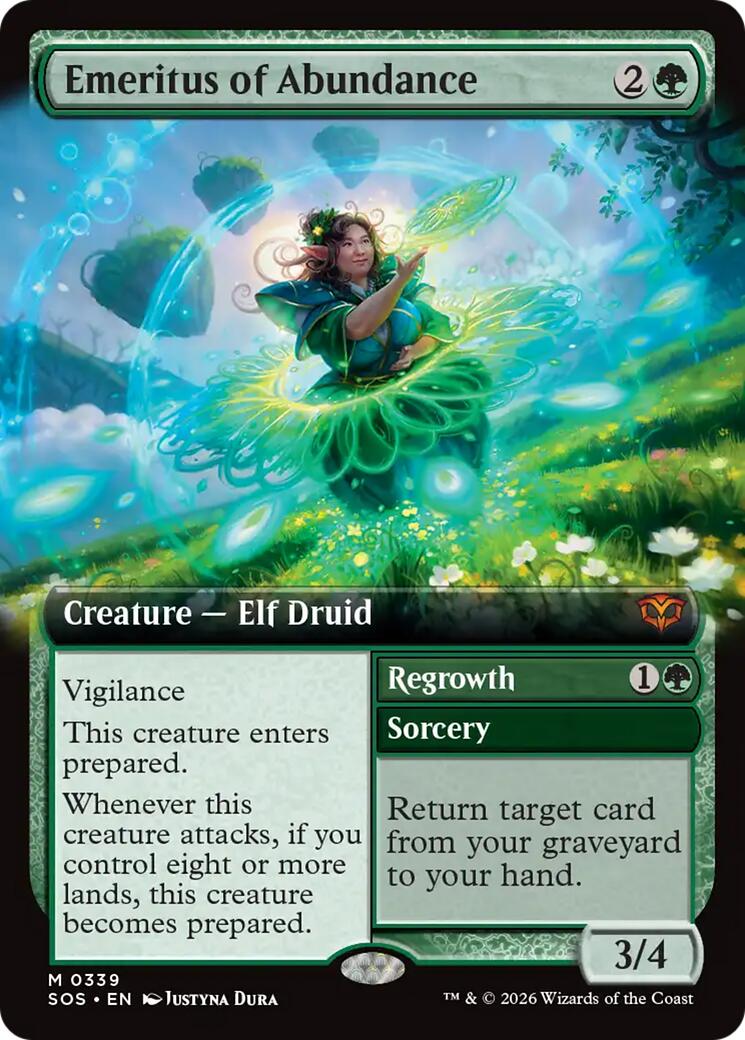 Emeritus of Abundance (Extended Art) [Secrets of Strixhaven] | Chromatic Games