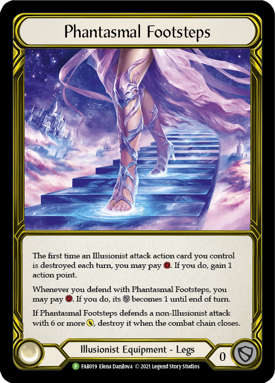 Phantasmal Footsteps (Golden) [FAB019] (Promo)  Cold Foil | Chromatic Games