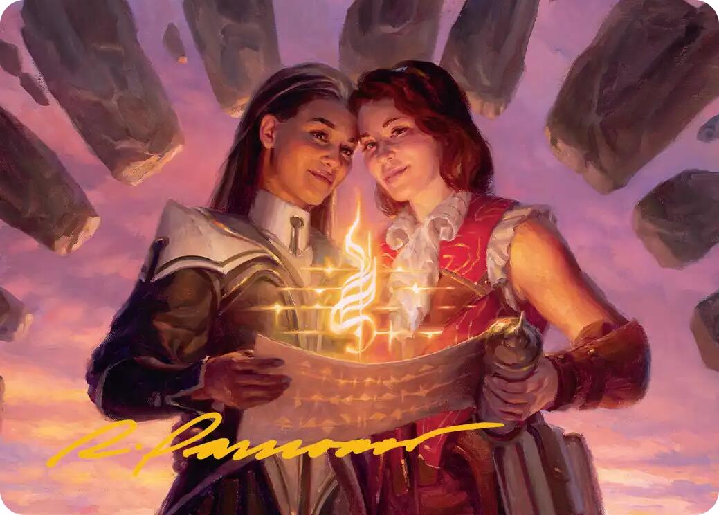 Joined Researchers Art Card (Gold-Stamped Signature) [Secrets of Strixhaven Art Series] | Chromatic Games