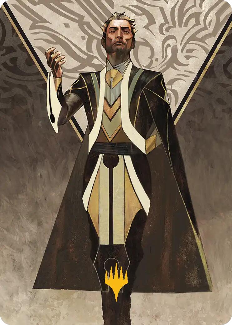 Ral Zarek, Guest Lecturer Art Card (Gold-Stamped Planeswalker Symbol) [Secrets of Strixhaven Art Series] | Chromatic Games