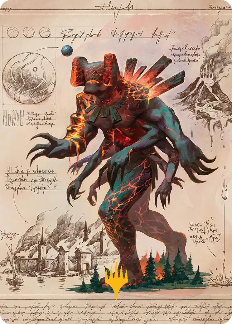 Magmablood Archaic Art Card (Gold-Stamped Planeswalker Symbol) [Secrets of Strixhaven Art Series] | Chromatic Games