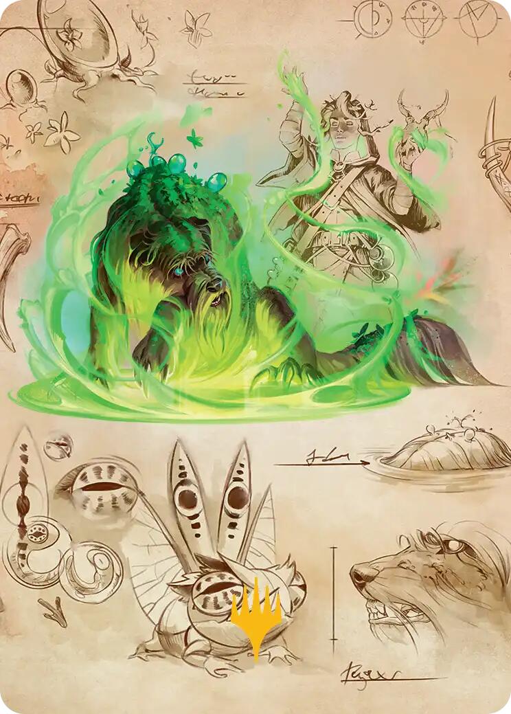 Germination Practicum Art Card (Gold-Stamped Planeswalker Symbol) [Secrets of Strixhaven Art Series] | Chromatic Games