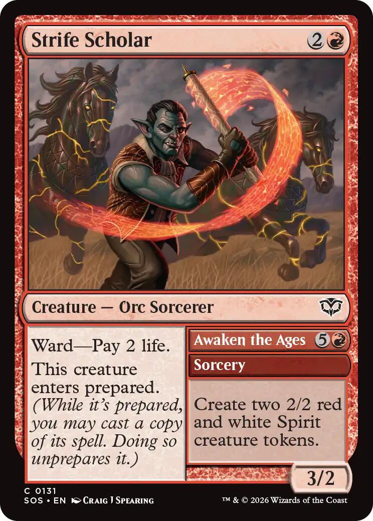 Strife Scholar [Secrets of Strixhaven] | Chromatic Games