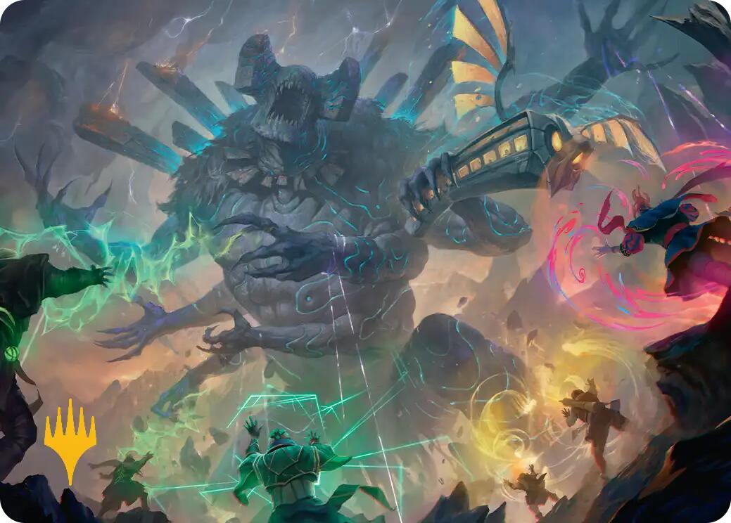 Moment of Reckoning Art Card (Gold-Stamped Planeswalker Symbol) [Secrets of Strixhaven Art Series] | Chromatic Games
