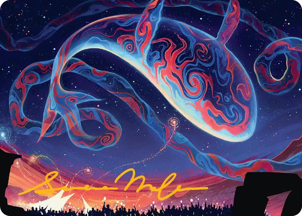 Spectacular Skywhale Art Card (Gold-Stamped Signature) [Secrets of Strixhaven Art Series] | Chromatic Games