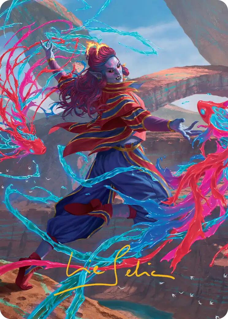 Rootha, Mastering the Moment Art Card (Gold-Stamped Signature) [Secrets of Strixhaven Art Series] | Chromatic Games