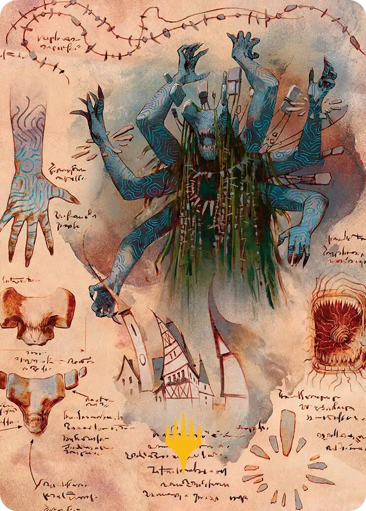 The Dawning Archaic Art Card (Gold-Stamped Planeswalker Symbol) [Secrets of Strixhaven Art Series] | Chromatic Games