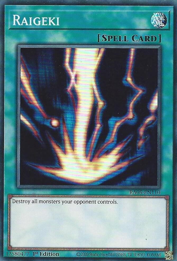 Raigeki [RA05-EN110] Super Rare | Chromatic Games