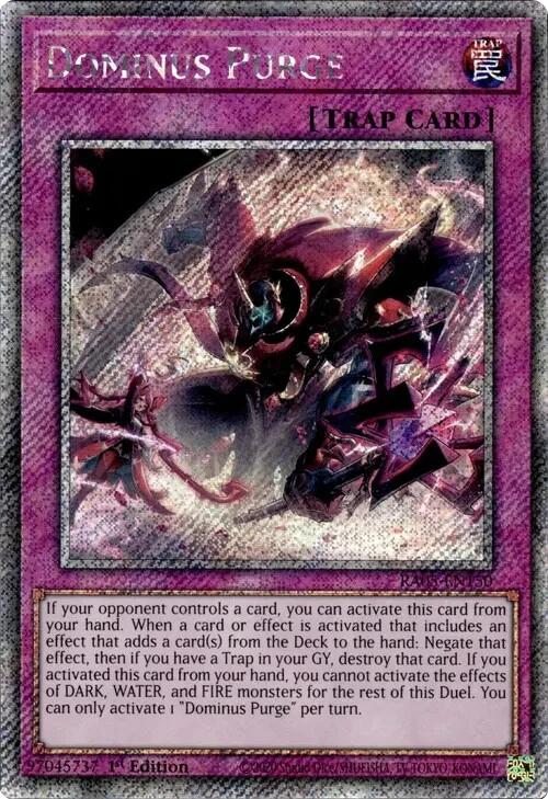 Dominus Purge (Platinum Secret Rare) [RA05-EN150] Platinum Secret Rare | Chromatic Games