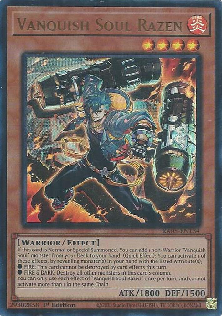 Vanquish Soul Razen (Ultra Rare) [RA05-EN134] Ultra Rare | Chromatic Games