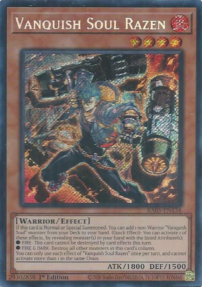 Vanquish Soul Razen (Secret Rare) [RA05-EN134] Secret Rare | Chromatic Games