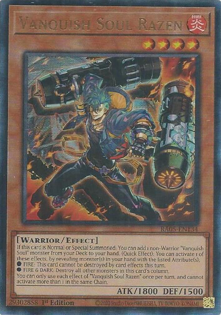 Vanquish Soul Razen (Ultimate Rare) [RA05-EN134] Ultimate Rare | Chromatic Games