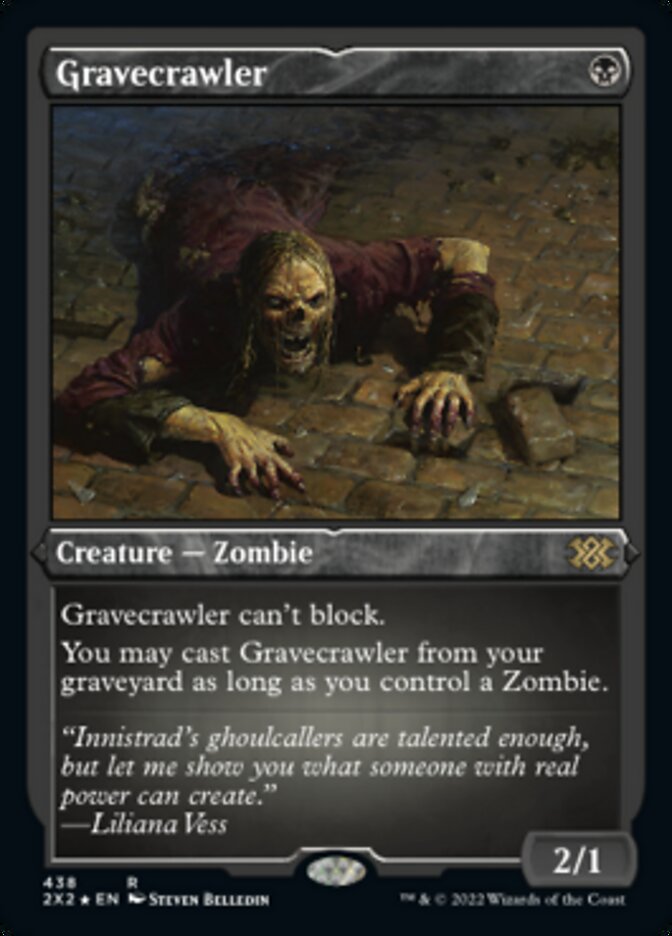 Gravecrawler (Foil Etched) [Double Masters 2022] | Chromatic Games