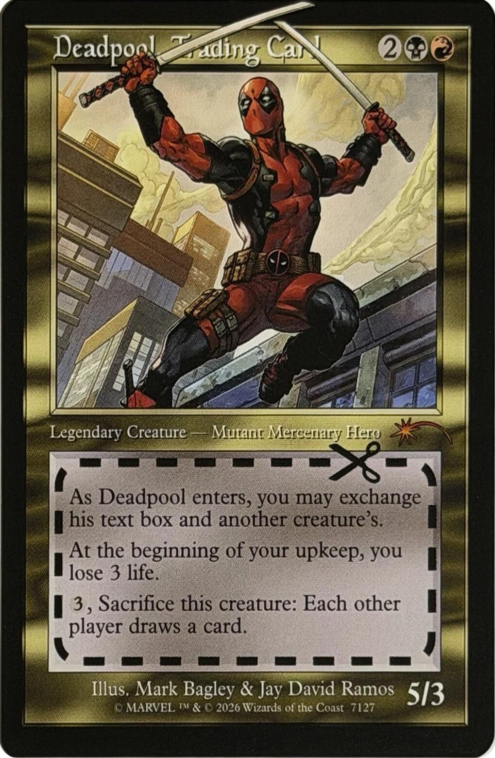 Deadpool, Trading Card (7127) [Secret Lair Drop Series] | Chromatic Games
