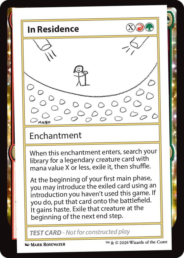 In Residence [Mystery Booster Playtest Cards] | Chromatic Games
