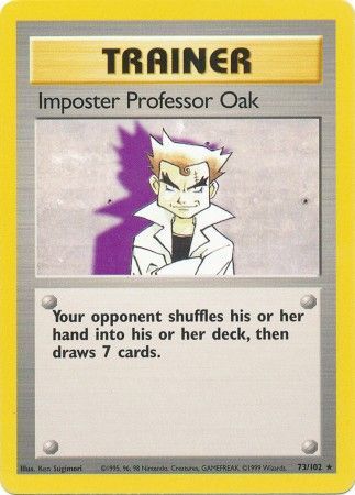 Imposter Professor Oak (73/102) [Base Set Unlimited] | Chromatic Games