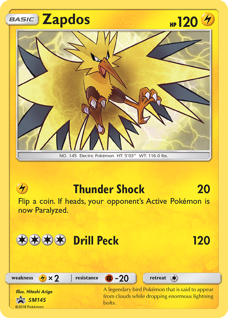 Zapdos (SM145) [Sun & Moon: Black Star Promos] | Chromatic Games