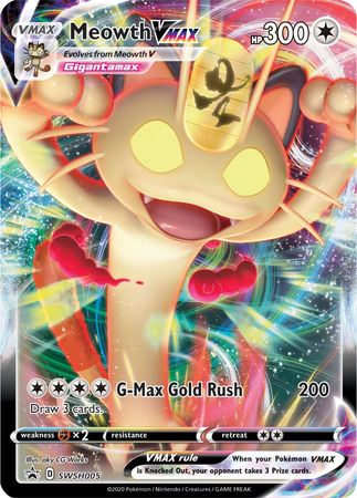 Meowth VMAX (SWSH005) [Sword & Shield: Black Star Promos] | Chromatic Games