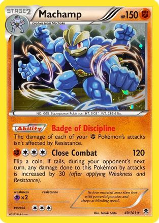 Machamp (49/101) (Cosmos Holo) [Black & White: Plasma Blast] | Chromatic Games