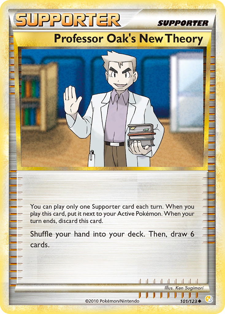 Professor Oak's New Theory (101/123) [HeartGold & SoulSilver: Base Set] | Chromatic Games