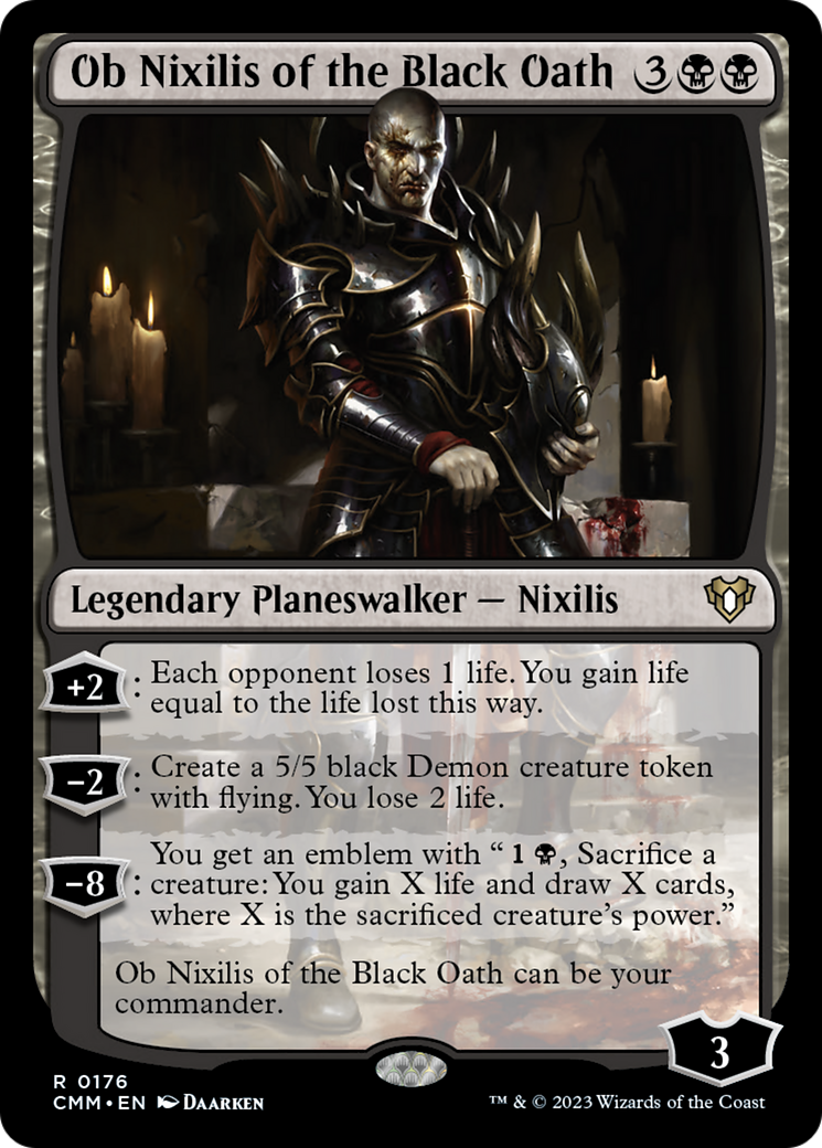 Ob Nixilis of the Black Oath [Commander Masters] | Chromatic Games