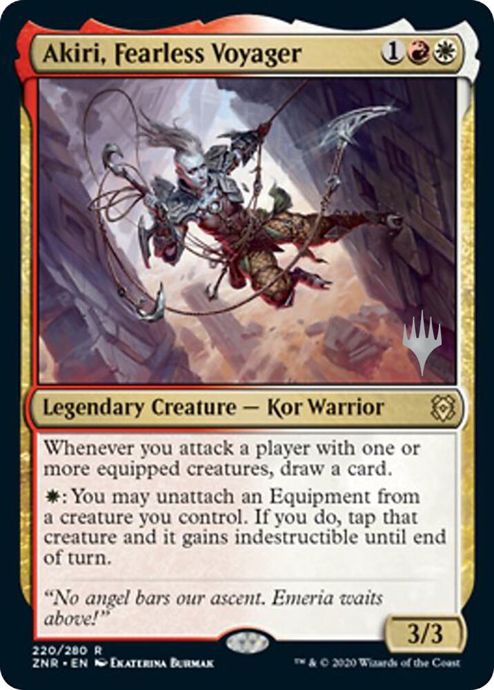 Akiri Fearless Voyager 220 (Promo Pack: Zendikar Rising)  | Chromatic Games