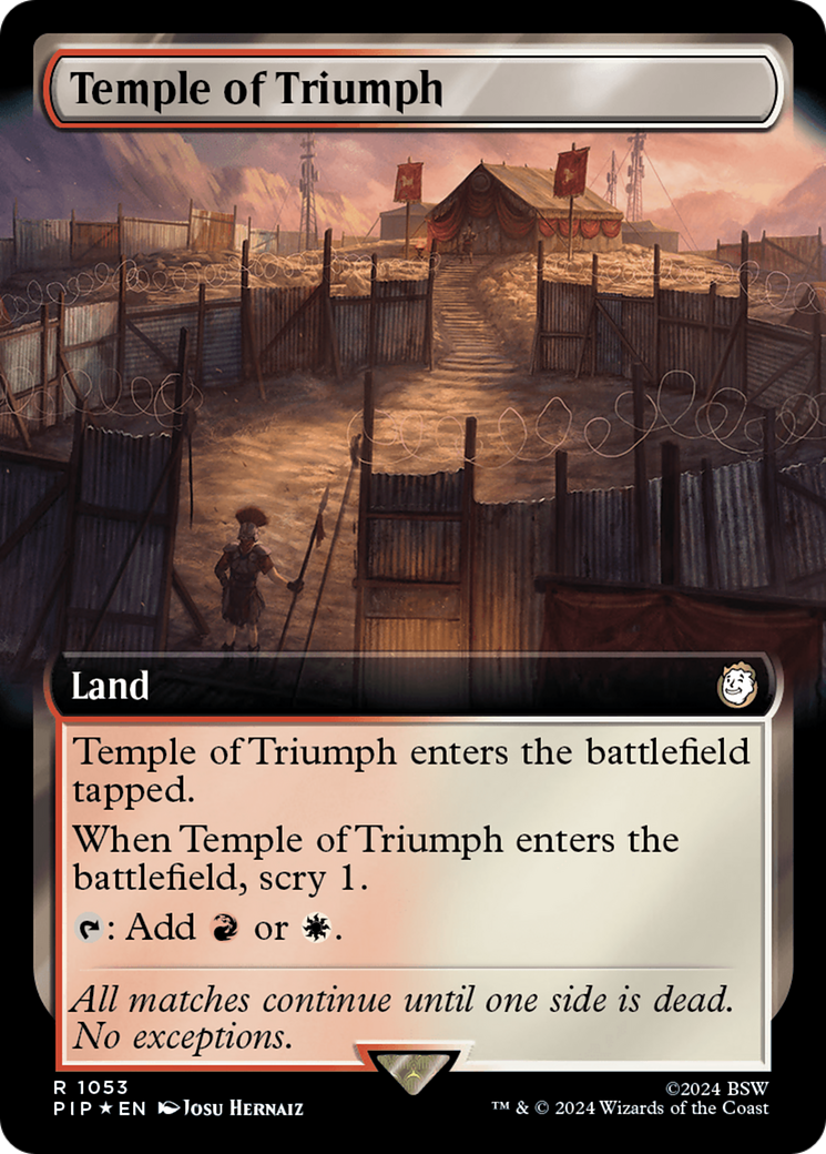 Temple of Triumph (Extended Art) (Surge Foil) [Fallout] | Chromatic Games