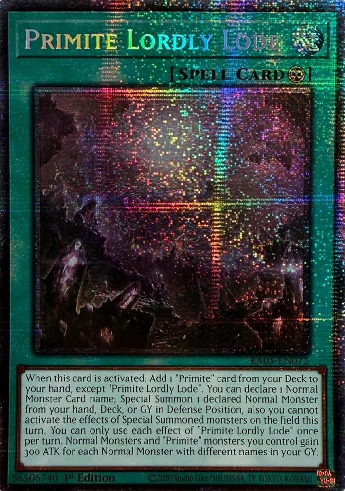 Primite Lordly Lode (Starlight Rare) [RA05-EN072] Starlight Rare | Chromatic Games
