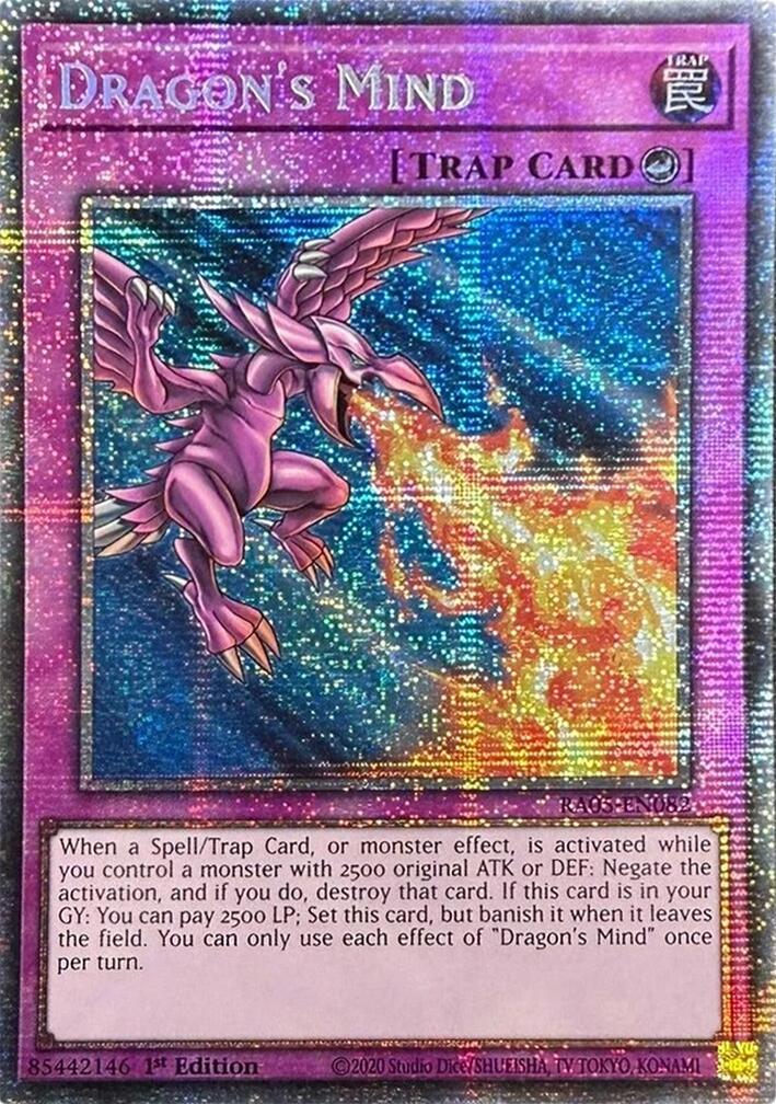 Dragon's Mind (Starlight Rare) [RA05-EN082] Starlight Rare | Chromatic Games