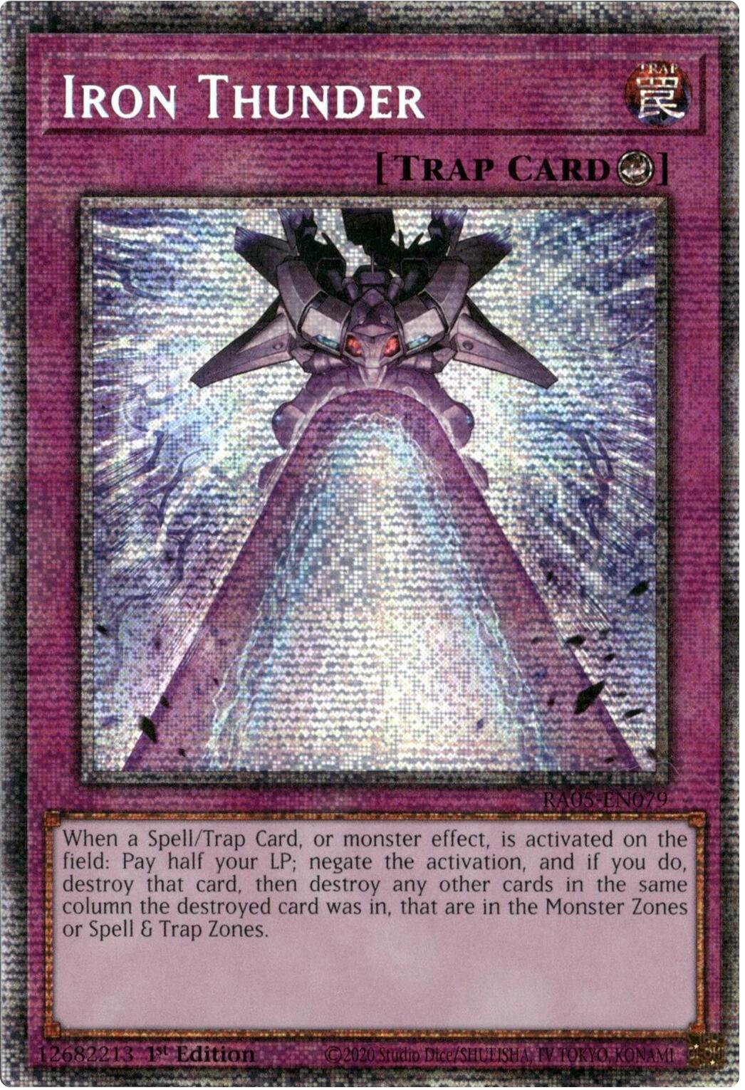 Iron Thunder (Starlight Rare) [RA05-EN079] Starlight Rare | Chromatic Games