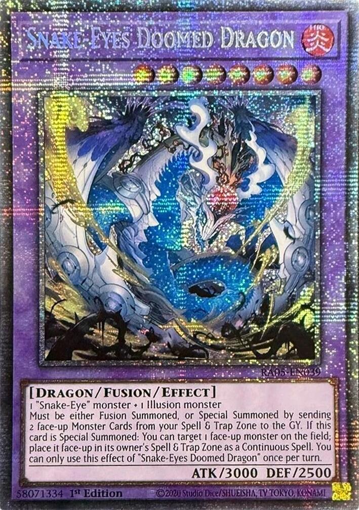 Snake-Eyes Doomed Dragon (Starlight Rare) [RA05-EN039] Starlight Rare | Chromatic Games
