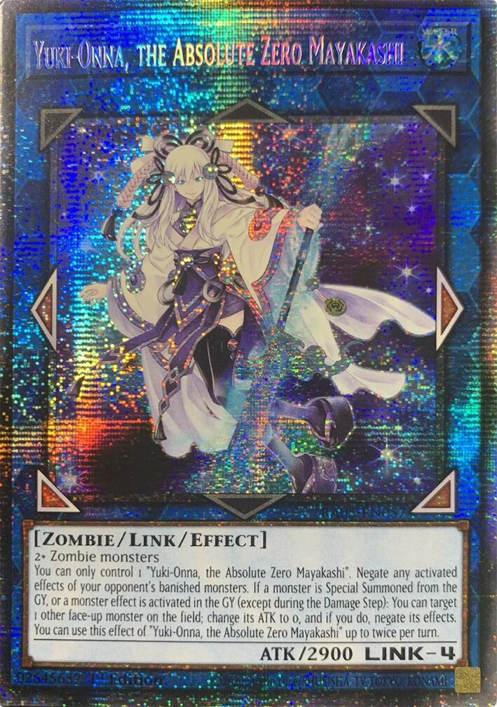 Yuki-Onna, the Absolute Zero Mayakashi (Starlight Rare) [RA05-EN057] Starlight Rare | Chromatic Games
