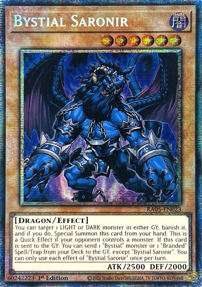 Bystial Saronir (Starlight Rare) [RA05-EN023] Starlight Rare | Chromatic Games