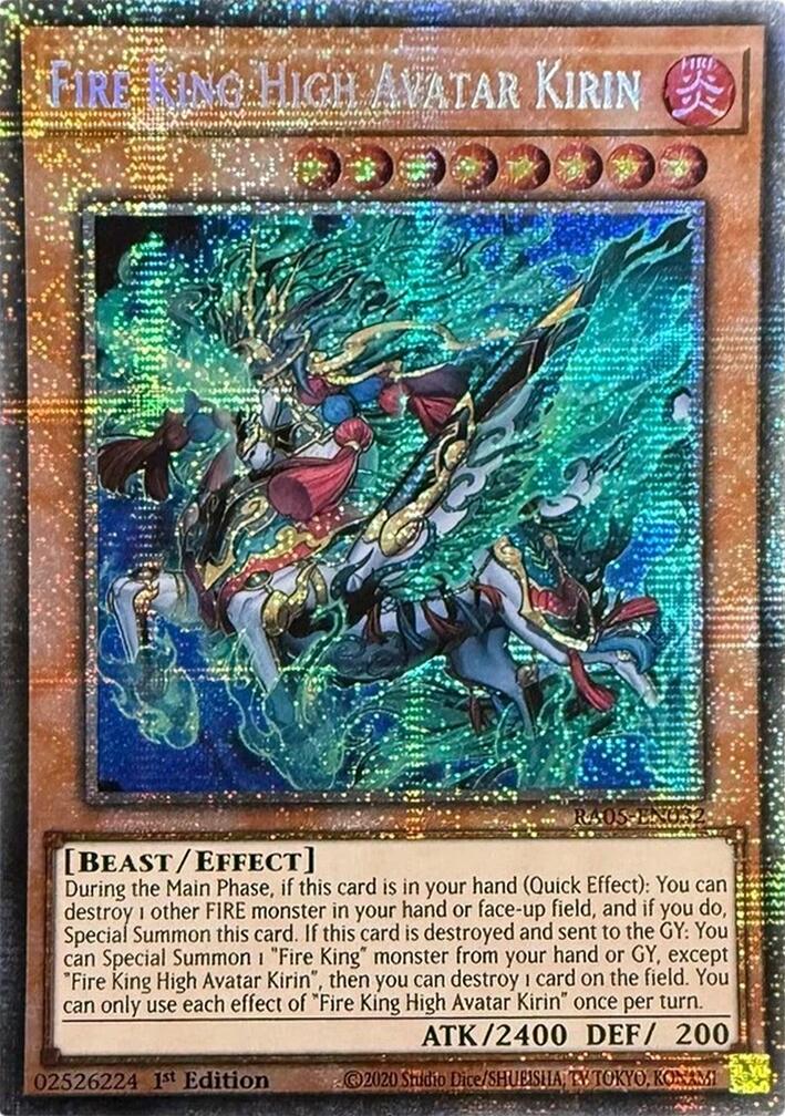Fire King High Avatar Kirin (Starlight Rare) [RA05-EN032] Starlight Rare | Chromatic Games