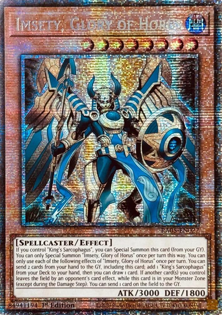 Imsety, Glory of Horus (Starlight Rare) [RA05-EN027] Starlight Rare | Chromatic Games