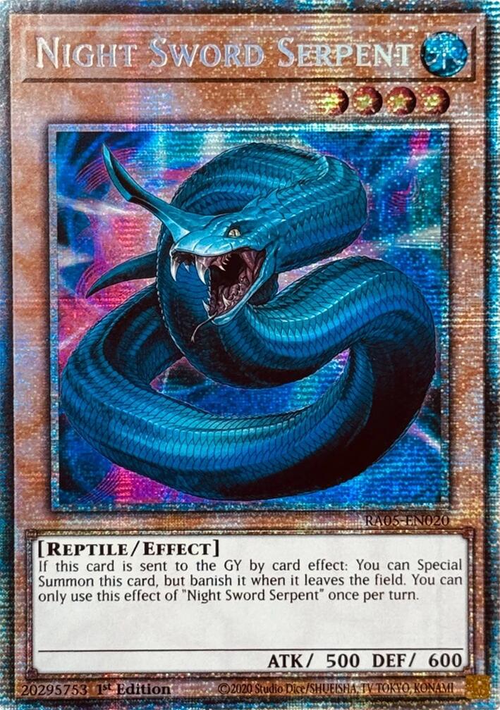 Night Sword Serpent (Starlight Rare) [RA05-EN020] Starlight Rare | Chromatic Games