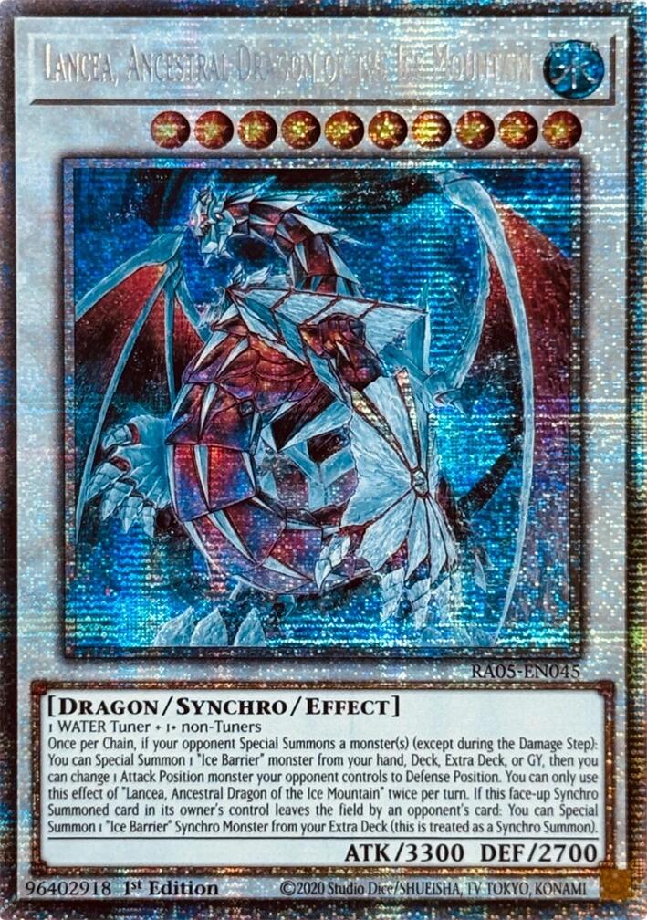 Lancea, Ancestral Dragon of the Ice Mountain (Starlight Rare) [RA05-EN045] Starlight Rare | Chromatic Games