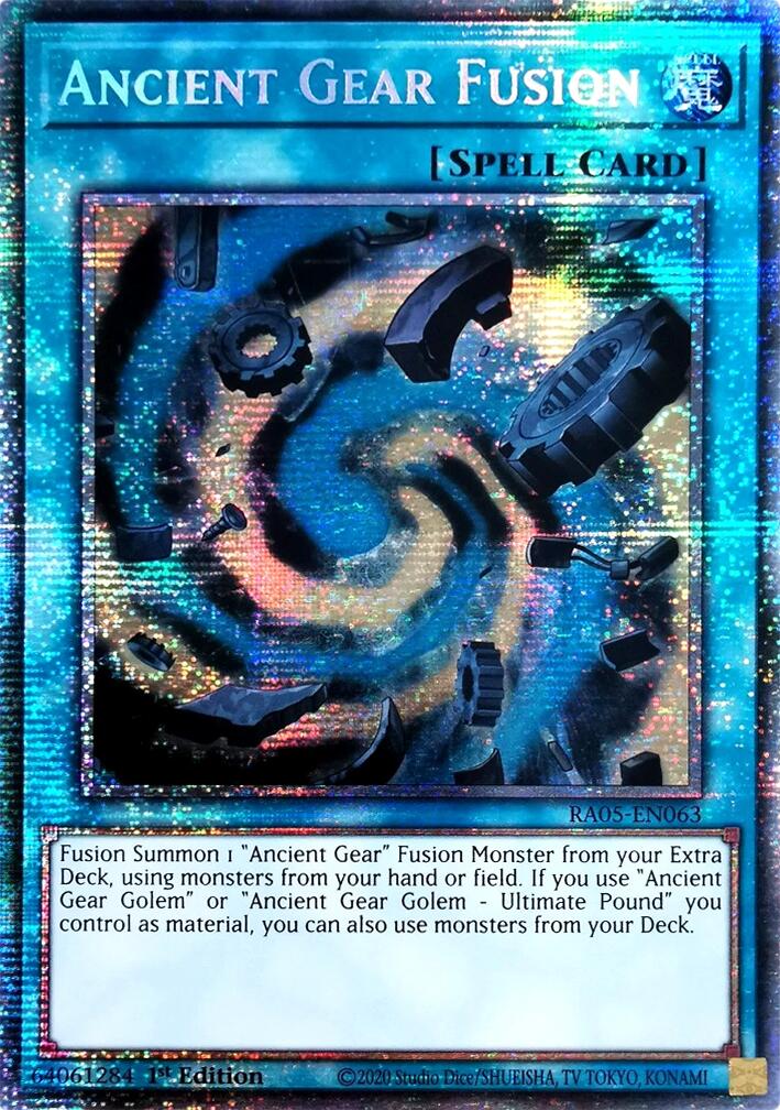 Ancient Gear Fusion (Starlight Rare) [RA05-EN063] Starlight Rare | Chromatic Games