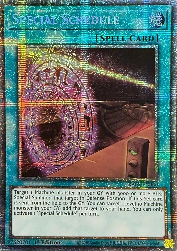 Special Schedule (Starlight Rare) [RA05-EN060] Starlight Rare | Chromatic Games