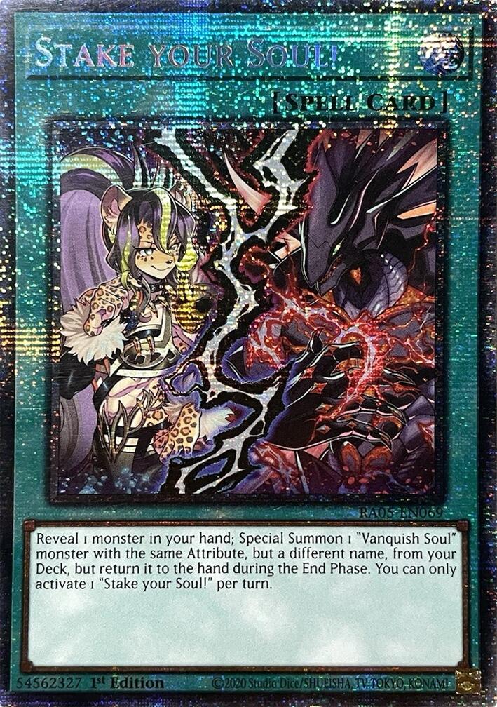 Stake your Soul! (Starlight Rare) [RA05-EN069] Starlight Rare | Chromatic Games
