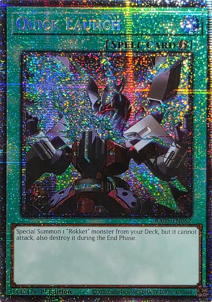 Quick Launch (Starlight Rare) [RA05-EN062] Starlight Rare | Chromatic Games