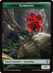 Saproling // Pest (0023) Double-Sided Token [Secrets of Strixhaven Commander Tokens] | Chromatic Games