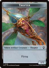 Thopter // Fractal (0004) Double-Sided Token [Secrets of Strixhaven Commander Tokens] | Chromatic Games