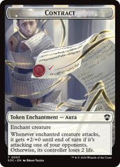 Contract // Pegasus Double-Sided Token [Secrets of Strixhaven Commander Tokens] | Chromatic Games