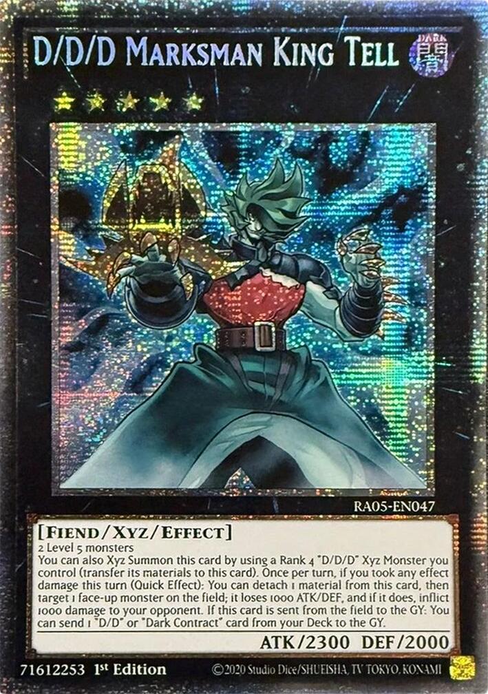 D/D/D Marksman King Tell (Starlight Rare) [RA05-EN047] Starlight Rare | Chromatic Games
