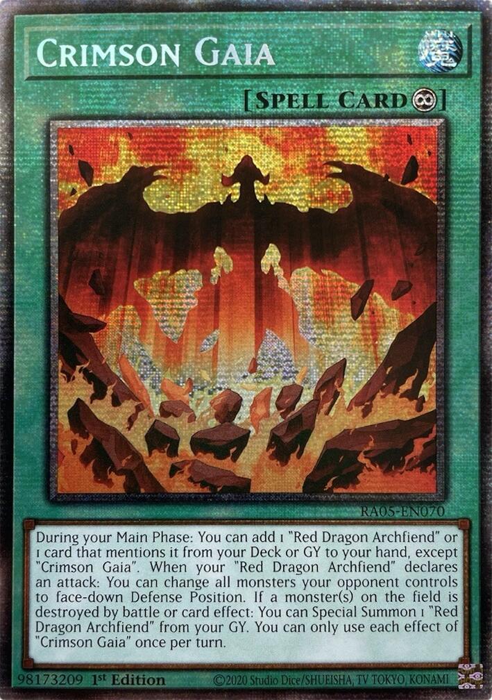 Crimson Gaia (Starlight Rare) [RA05-EN070] Starlight Rare | Chromatic Games