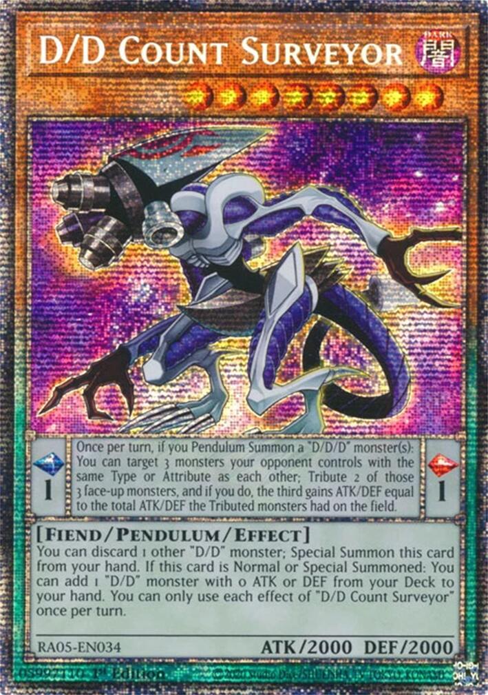 D/D Count Surveyor (Starlight Rare) [RA05-EN034] Starlight Rare | Chromatic Games